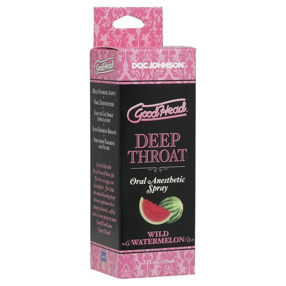 Goodhead Deep Throat Spray Wild Watermelon 59ml - Save 5% - Sale United Kingdom Stoke-on-trent