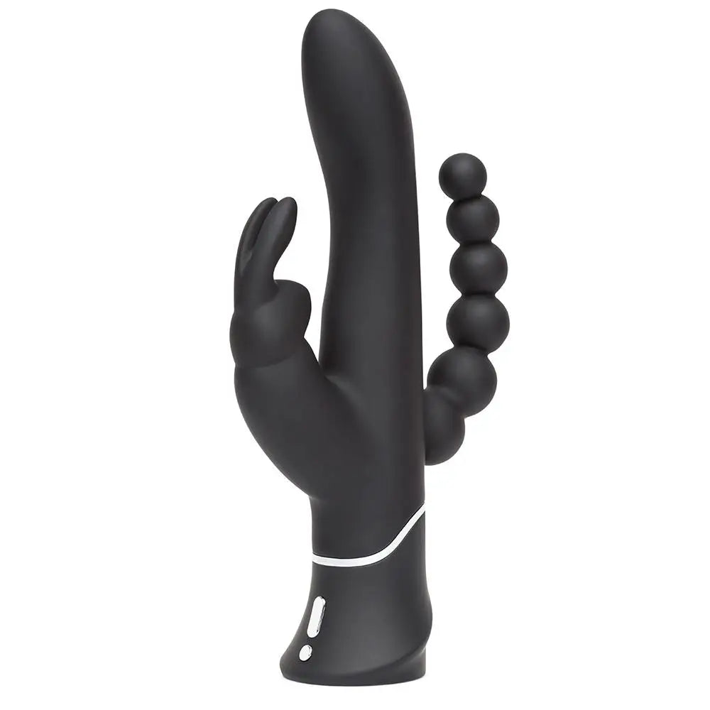 Happy Rabbit Triple Curve Black - Save 15% - Fast Shipping - Vibrator United Kingdom Stoke-on-trent