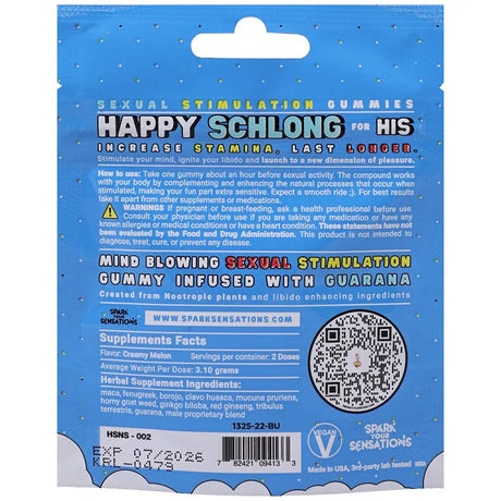 Happy Schlong (his) Sexual Stimulation Gummies (2 Pack) - (his) Pack) - Fast - Sex Essentials United Kingdom Stoke-on-trent