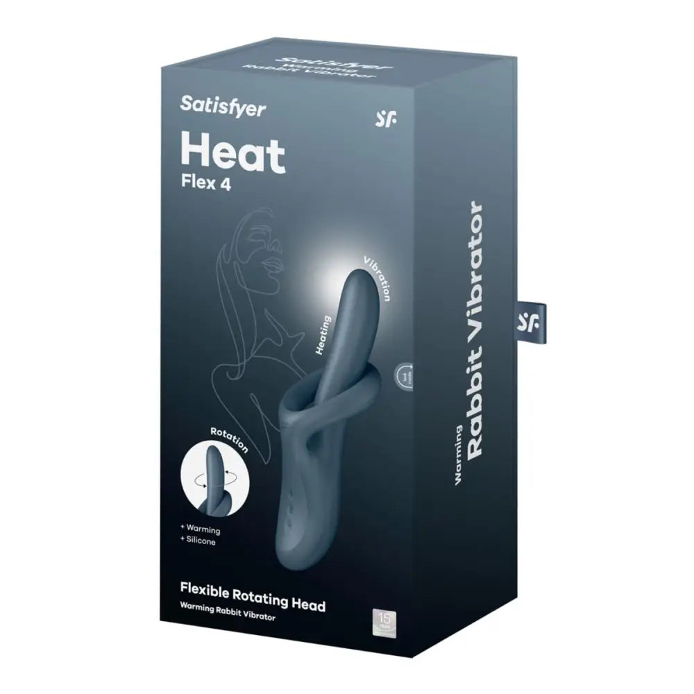 Satisfyer Heat Flex 4 Rotating Warming Rabbit Sex Toy – Rechargeable & Waterproof - Save 25% - Vibrator | Uk - United Kingdom Stoke-on-trent