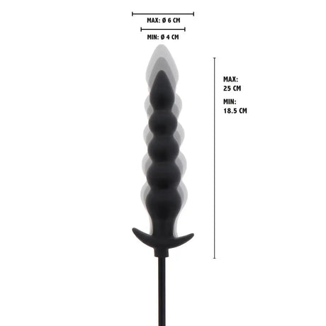 Hidden Desire Extreme Advanced Inflatable Ribbed Plug - Save 15% - Dildo United Kingdom Stoke-on-trent