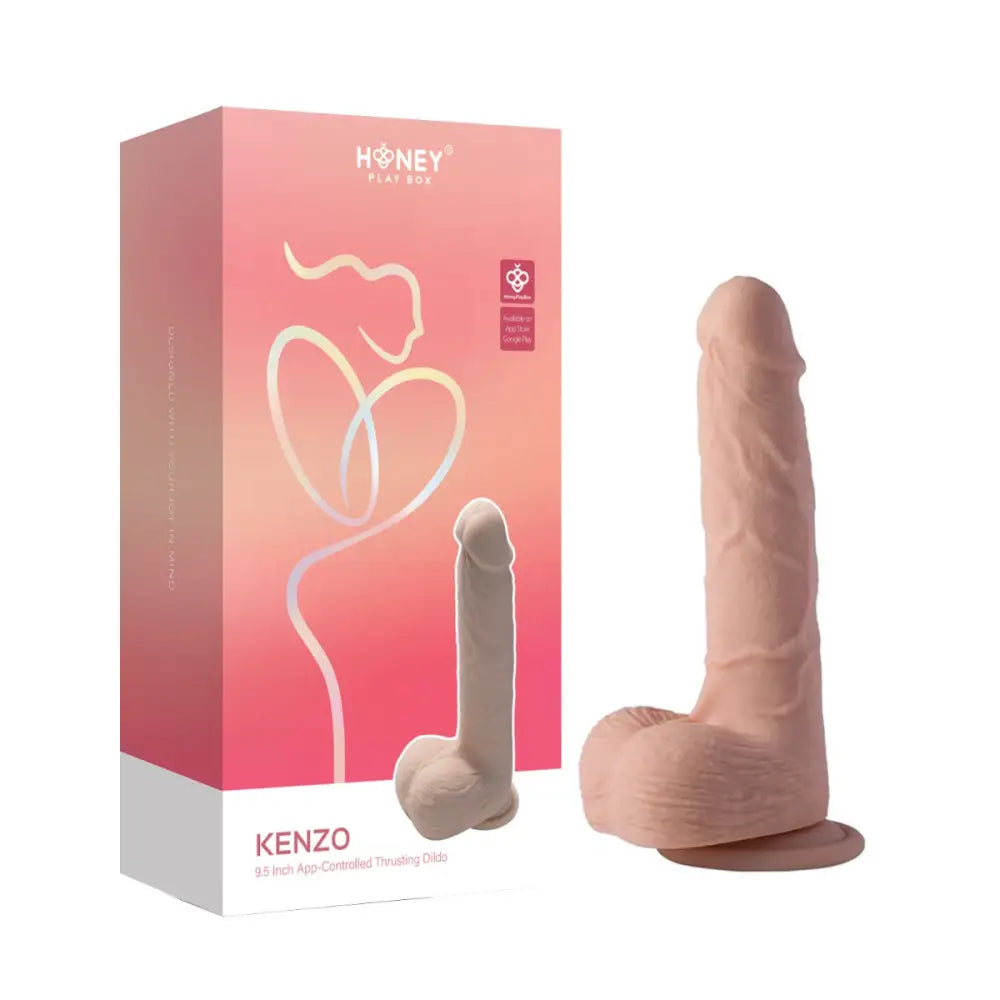 Honey Play Box – Kenzo Big Realistic Thrusting Dildo 9.5’’ (app Controlled) - Save 5% - (app - Vibrator United Kingdom Stoke-on-trent