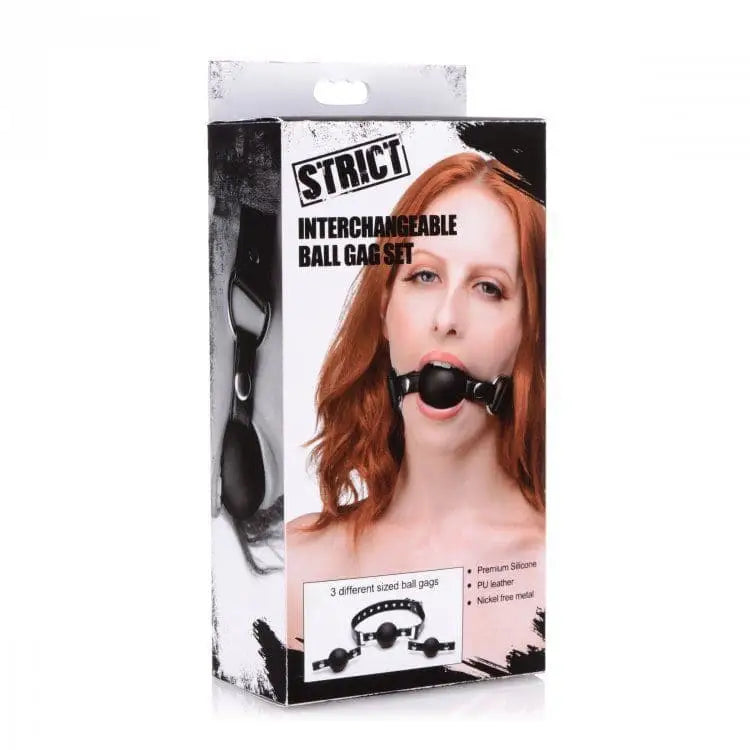 Interchangeable Silicone Ball Gag Set - Sex Toys - Save 15% - Fast Shipping - Sale United Kingdom Stoke-on-trent