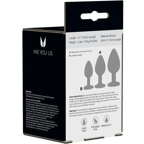 Jewel Butt Plug Anal Training Set - Fast Shipping - Dildos United Kingdom Stoke-on-trent