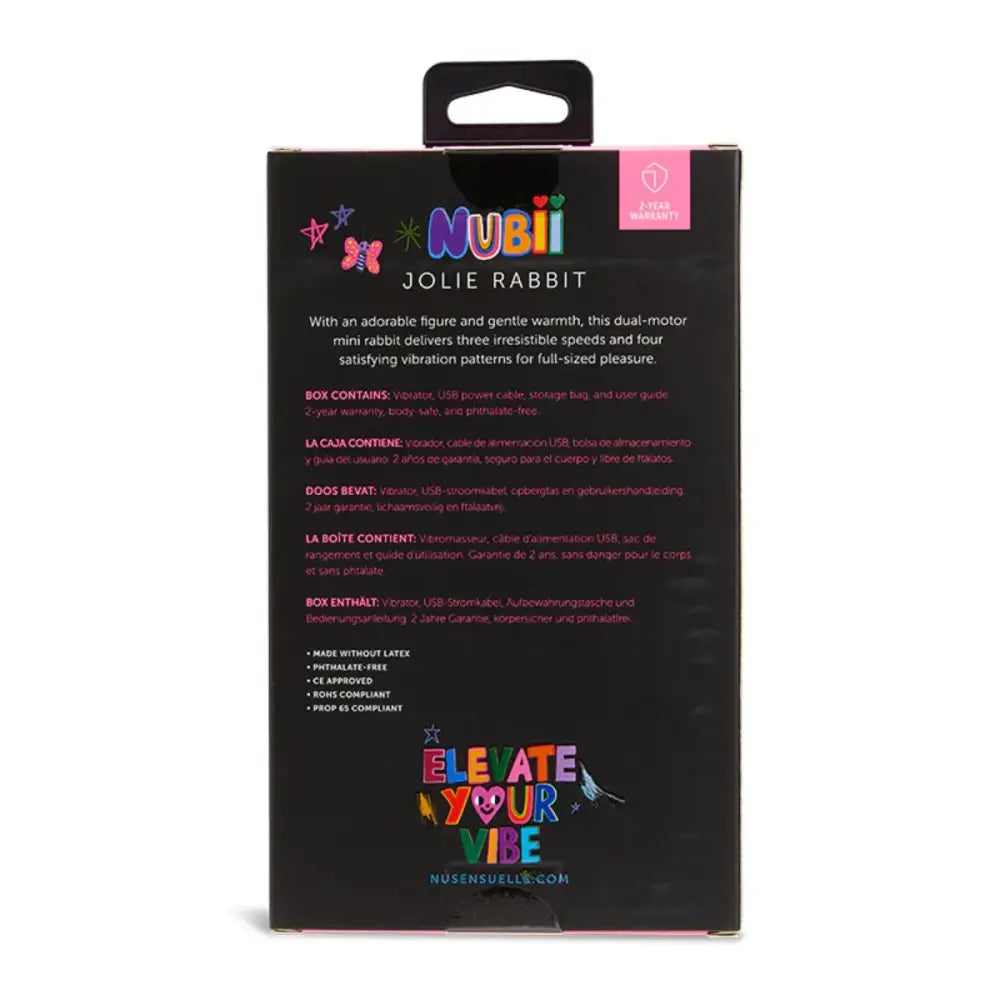 Jolie Nubii Warming Mini Rabbit Lime Green - Save 10% - Fast Shipping - Vibrator United Kingdom Stoke-on-trent