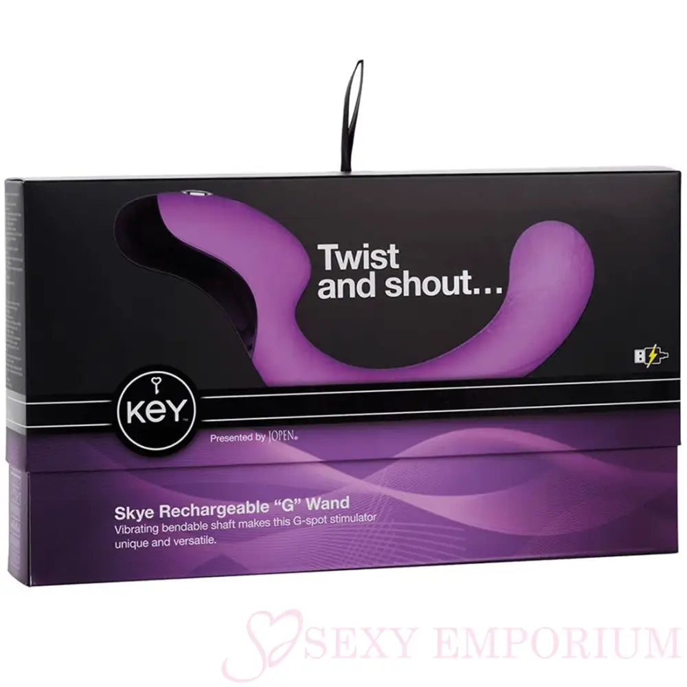 Jopen Skye Rechargeable ?G’ Wand Purple - Save 20% - Jopen - Fast Shipping - Vibrator United Kingdom Stoke-on-trent