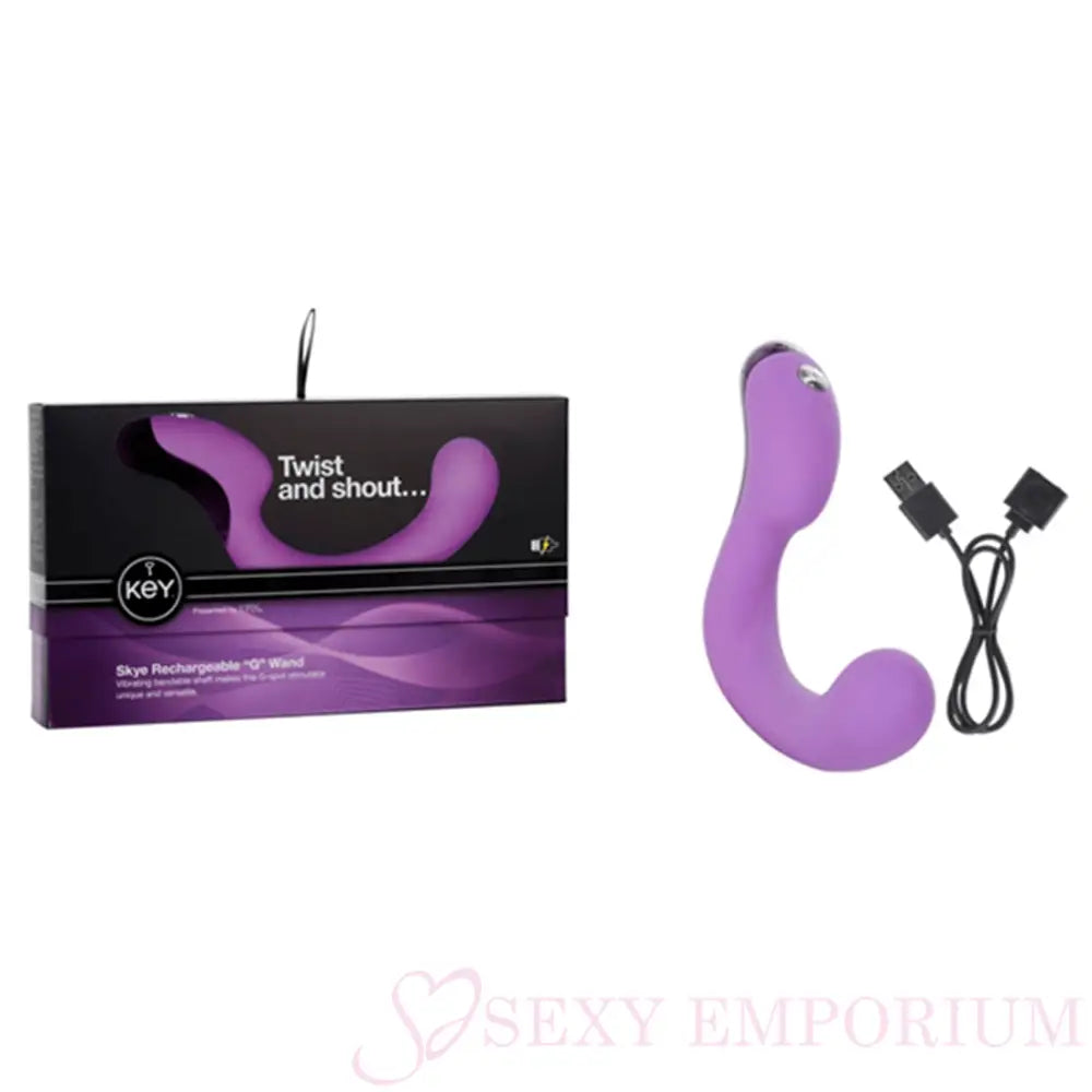 Jopen Skye Rechargeable ?G’ Wand Purple - Save 20% - Jopen - Fast Shipping - Vibrator United Kingdom Stoke-on-trent