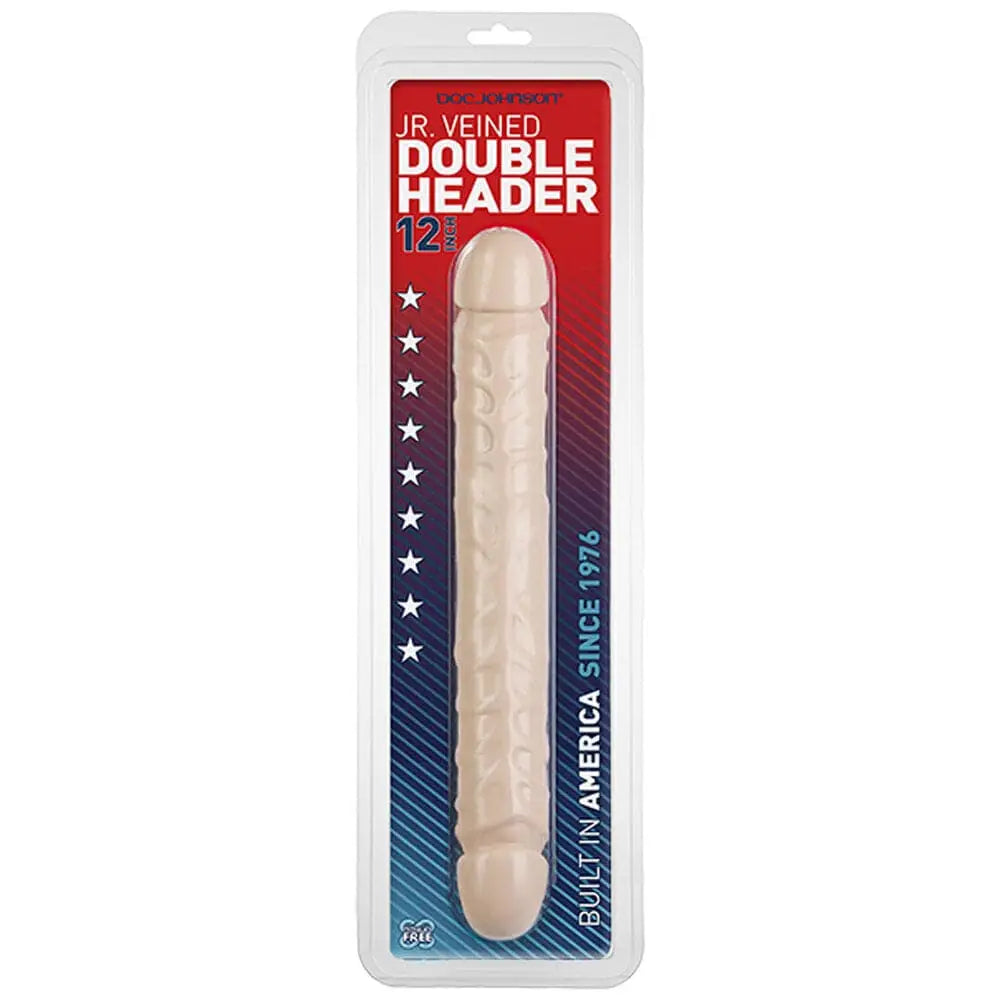 Jr Veined Double Header 12 Inch Dong - Save 15% - Fast Shipping - Dildo United Kingdom Stoke-on-trent