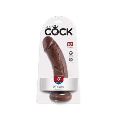 King Cock 8 Inch Cock-brown - Save 15% - Cock-brown - Fast Shipping - Dildo United Kingdom Stoke-on-trent