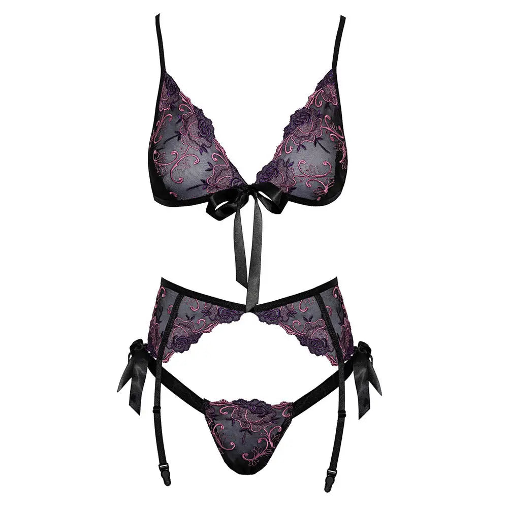 Kissable Embroidered Floral Bra Set - Fast Shipping - Sale United Kingdom Stoke-on-trent
