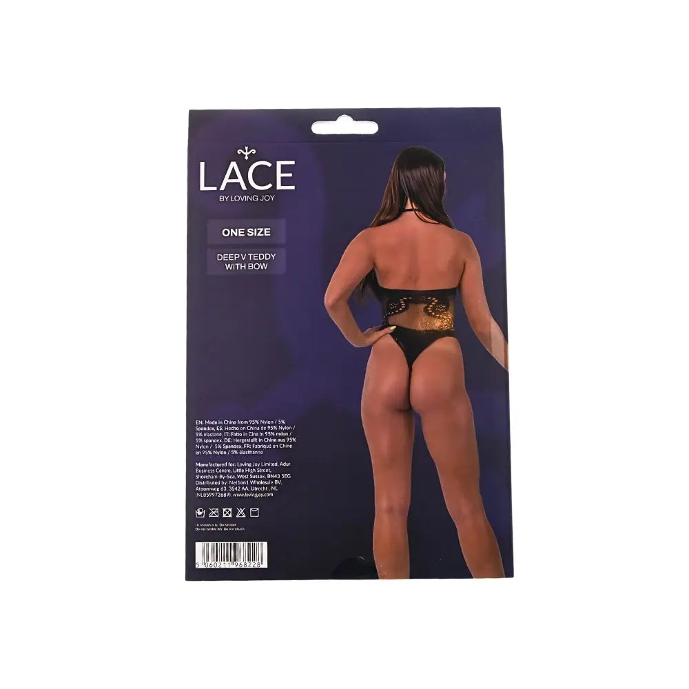 Lace by Lj Deep v Teddy with Bow Black - Save 20% - Sale United Kingdom Stoke-on-trent