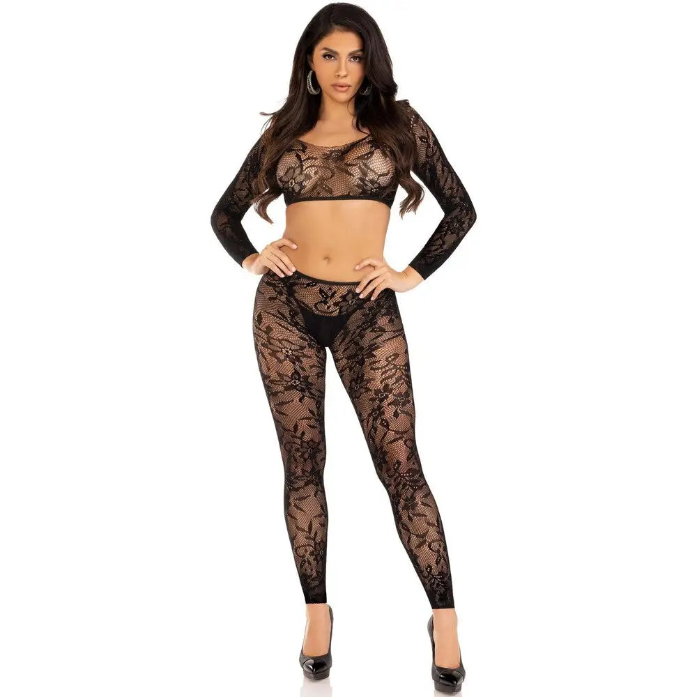 Leg Avenue Crop Top and Footless Tights Uk 6 to 12 - Save 15% - Uk - Fast Shipping - Sale United Kingdom Stoke-on-trent