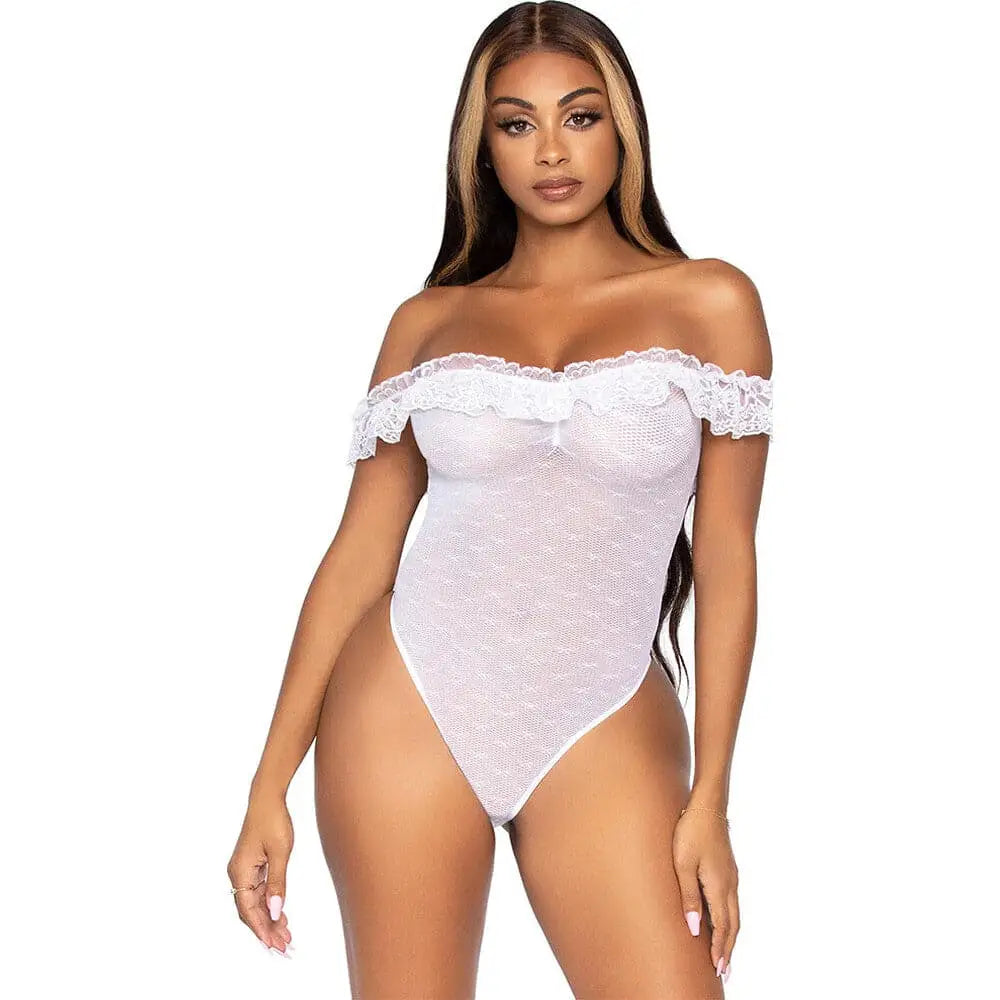 Leg Avenue off the Shoulder Teddy Uk 8 to 14 - Save 20% - off Uk - Fast Shipping - Sale United Kingdom Stoke-on-trent