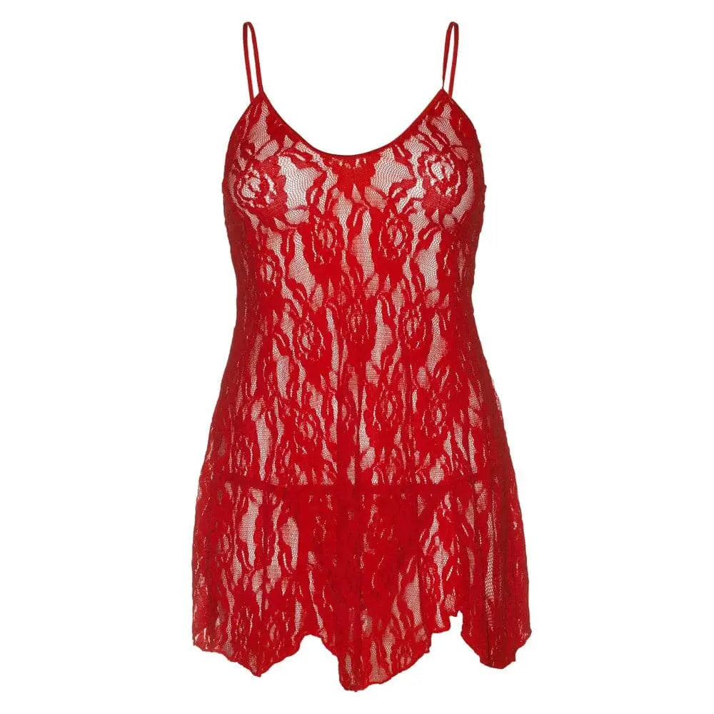 Leg Avenue Rose Lace Flair Chemise Red Uk 14 to 18 - Save 20% - Uk - Fast Shipping - Sale United Kingdom Stoke-on-trent