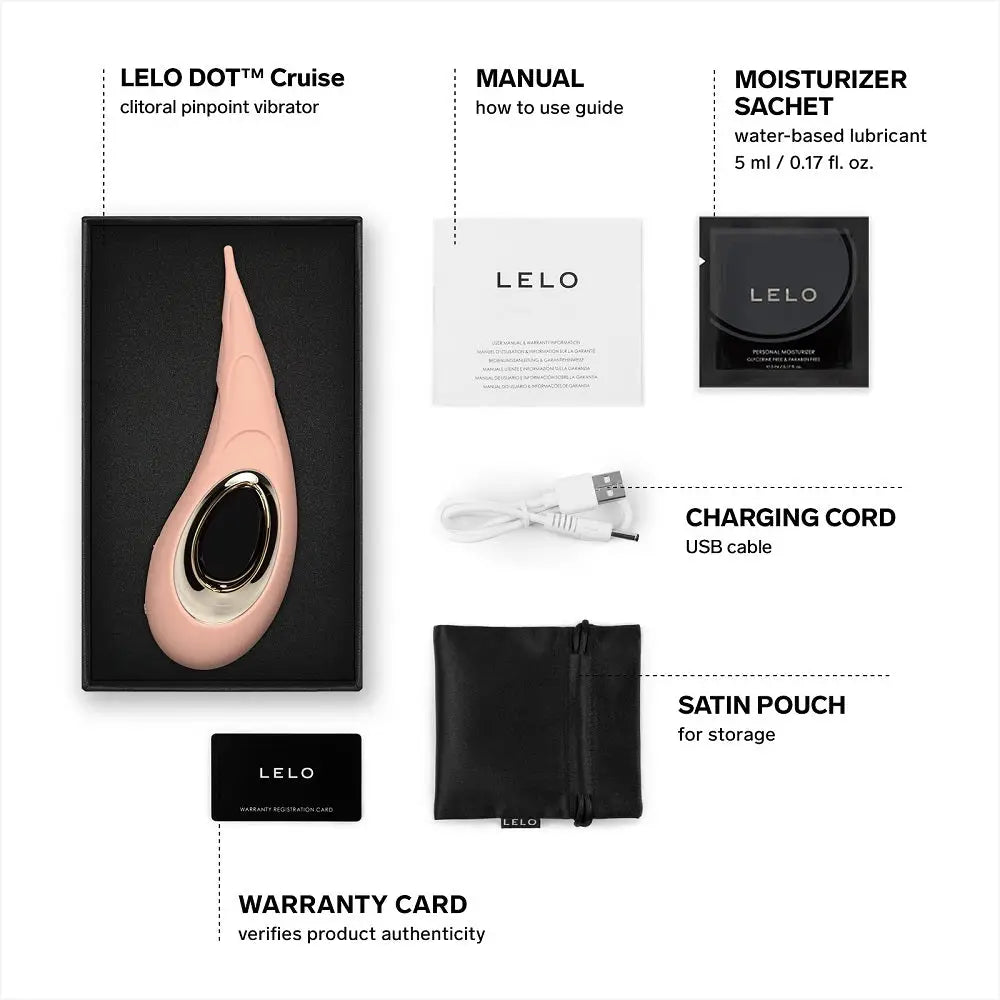 Lelo Dot Cruise Clitoral Vibrator Peach Please - Lelo - Fast Shipping - United Kingdom Stoke-on-trent