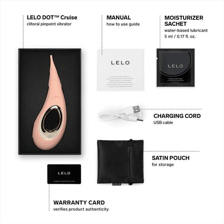 Lelo Dot Cruise Clitoral Vibrator Peach Please - Lelo - Fast Shipping - United Kingdom Stoke-on-trent