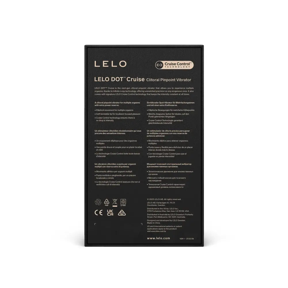 Lelo Dot Cruise Clitoral Vibrator Peach Please - Lelo - Fast Shipping - United Kingdom Stoke-on-trent