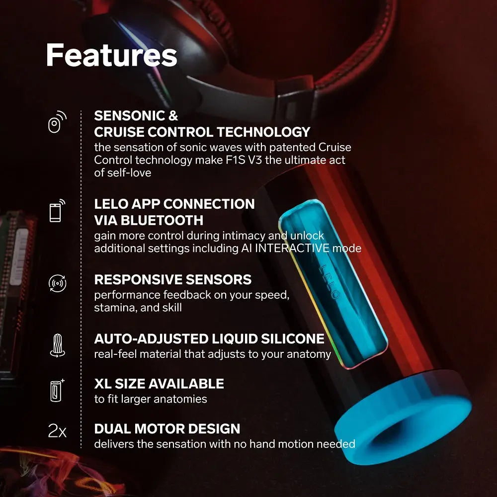 Lelo F1s V3 Ai Interactive Male Masturbator Blue - Lelo F1s Ai - Fast Shipping - Masturbators United Kingdom Stoke-on-trent