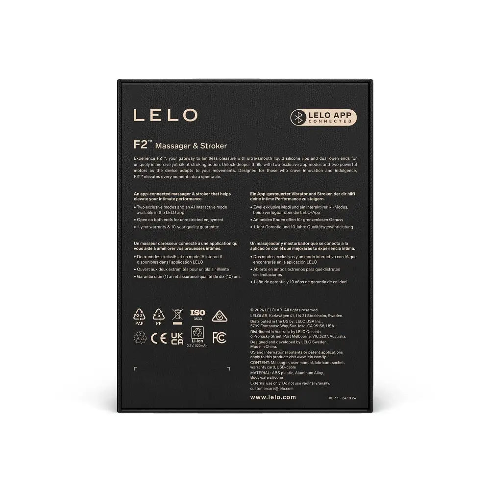 Lelo F2 Stamina Trainer and Stroker Blue - Lelo - Fast Shipping - Male Masturbators United Kingdom Stoke-on-trent