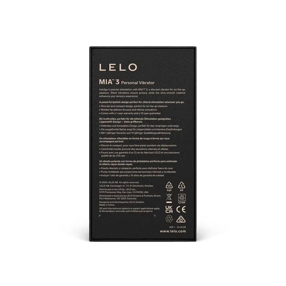 Lelo Mia 3 Clitoral Vibrator Deep Rose - Save 10% - Lelo - Fast Shipping - United Kingdom Stoke-on-trent