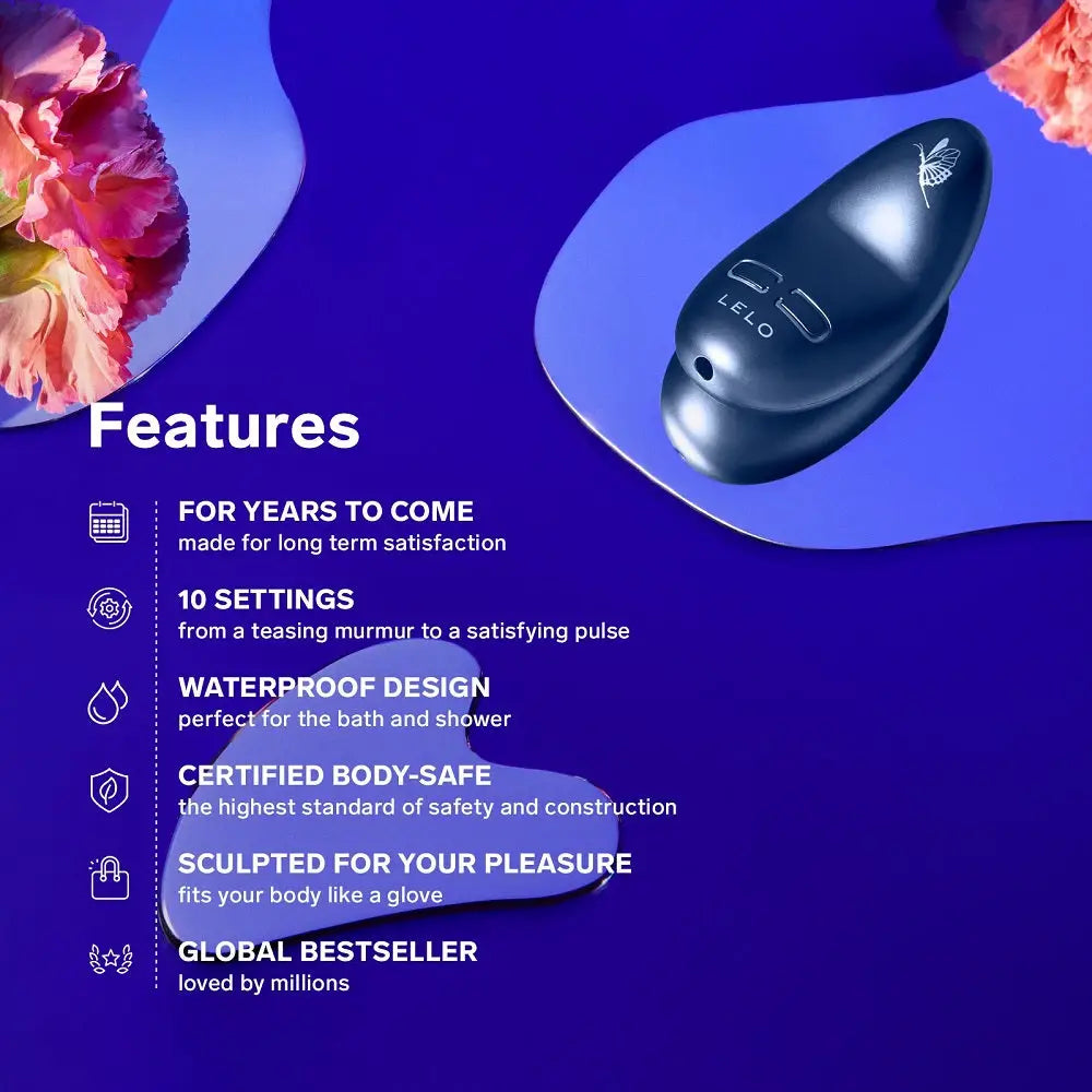 Lelo Nea 3 Clitoral Massager Black - Lelo - Fast Shipping - Vibrator United Kingdom Stoke-on-trent