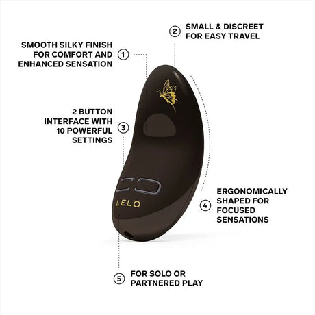 Lelo Nea 3 Clitoral Massager Black - Lelo - Fast Shipping - Vibrator United Kingdom Stoke-on-trent
