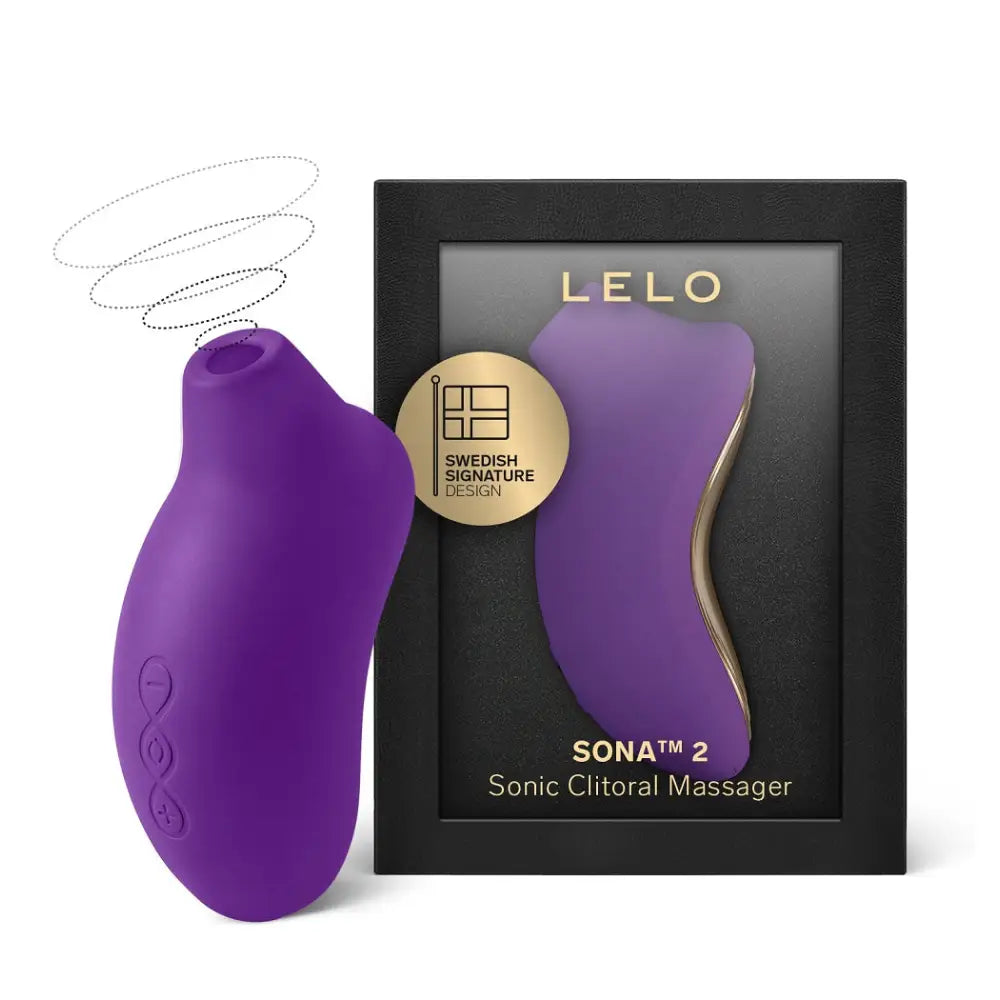 Lelo Sona 2 Sonic Clitoral Massager - Purple - Lelo Sona - Fast Shipping - Air Pulse and Suction Vibrators United Kingdom Stoke-on-trent