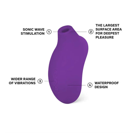 Lelo Sona 2 Sonic Clitoral Massager - Purple - Lelo Sona - Fast Shipping - Air Pulse and Suction Vibrators United Kingdom Stoke-on-trent