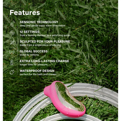 Lelo Sona 2 Sonic Clitoral Massager - Purple - Lelo Sona - Fast Shipping - Air Pulse and Suction Vibrators United Kingdom Stoke-on-trent