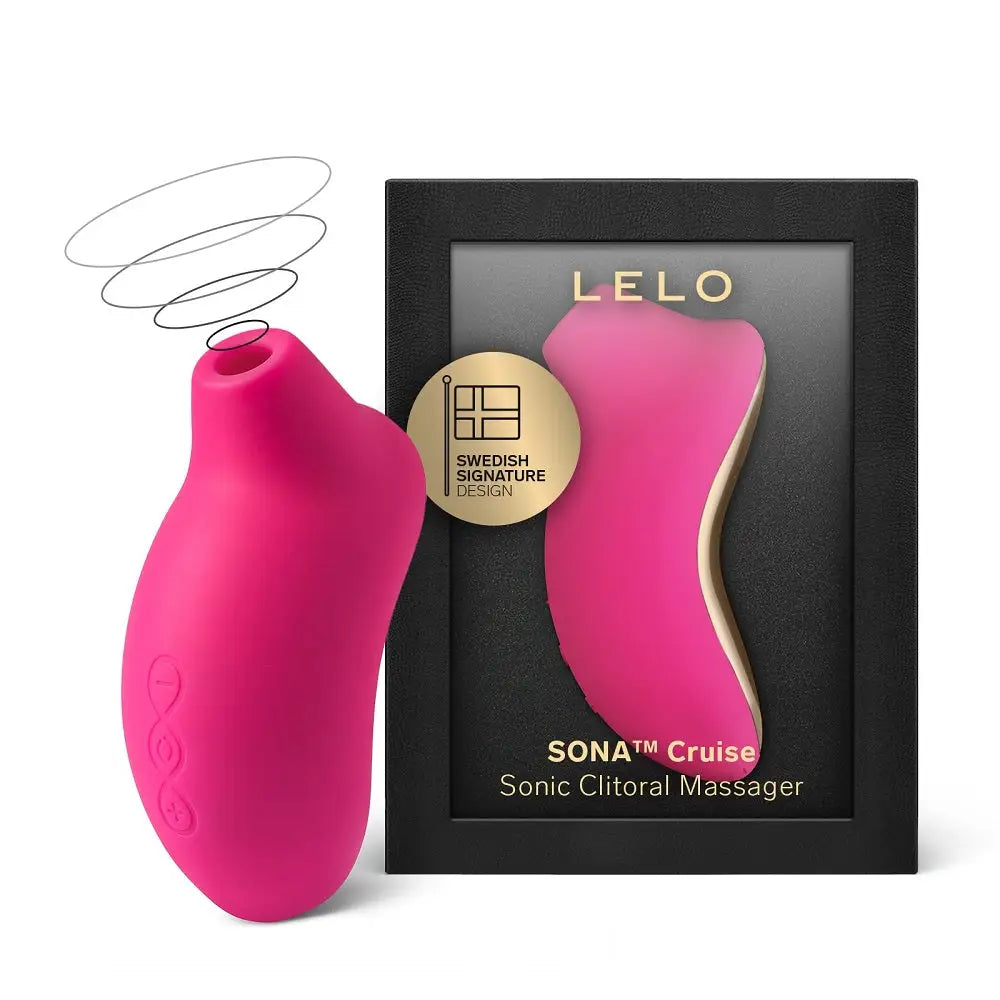 Lelo Sona Cruise Clitoral Massager Cerise - Lelo Sona - Fast Shipping - Vibrator United Kingdom Stoke-on-trent