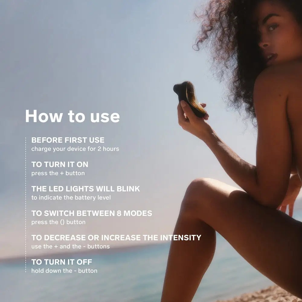 Lelo Sona Sonic Clitoral Massager - Black - Lelo Sona - Fast Shipping - Vibrator United Kingdom Stoke-on-trent