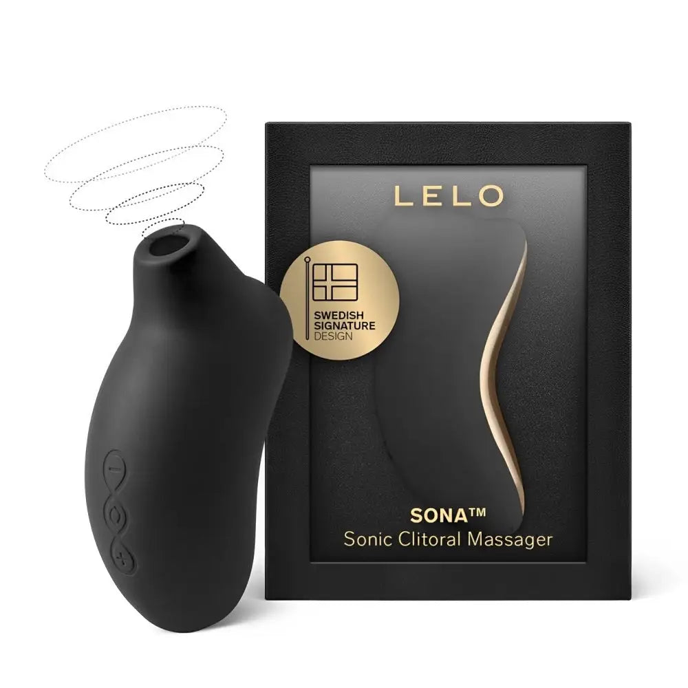 Lelo Sona Sonic Clitoral Massager - Black - Lelo Sona - Fast Shipping - Vibrator United Kingdom Stoke-on-trent