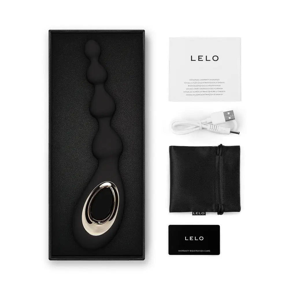 Lelo Soraya Anal Beads Black - Lelo - Fast Shipping - Vibrator United Kingdom Stoke-on-trent
