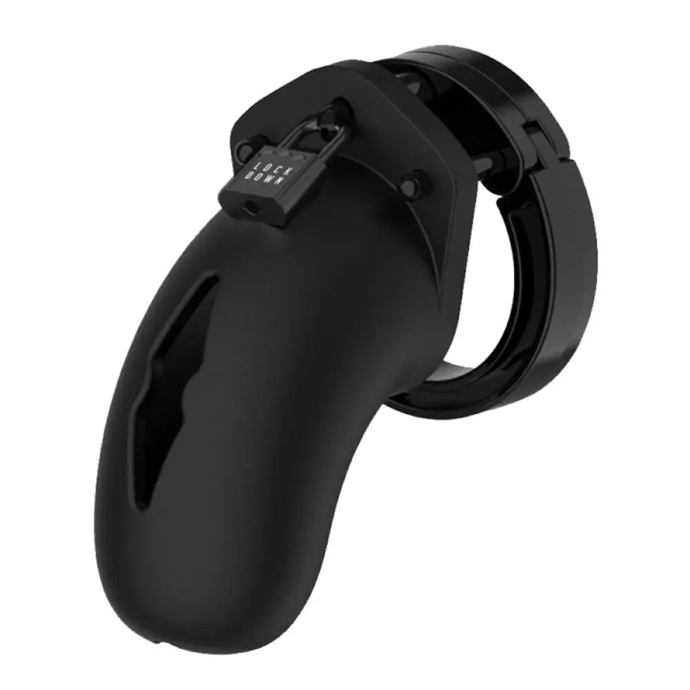 Lockdown Black Chastity Cage Medium - Sex Toys - Save 15% - Fast Shipping - Sale United Kingdom Stoke-on-trent