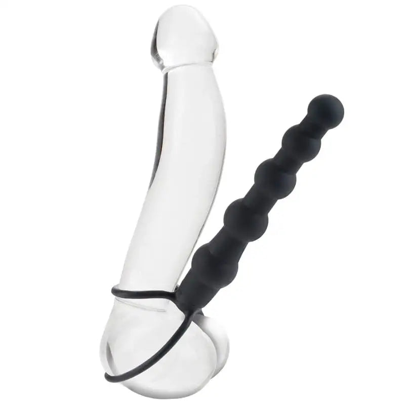 Love Rider Beaded Dual Black Penetrator - Save 20% - Fast Shipping - Dildo United Kingdom Stoke-on-trent