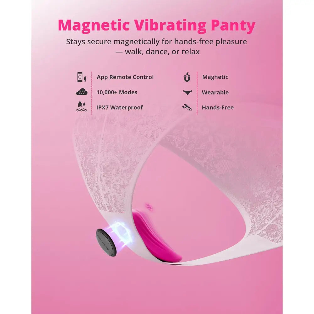 Lovense Ferri Wearable Panty Vibrator – App Controlled Magnetic Sex Toy - Save 20% - App-controlled Uk - United Kingdom Stoke-on-trent