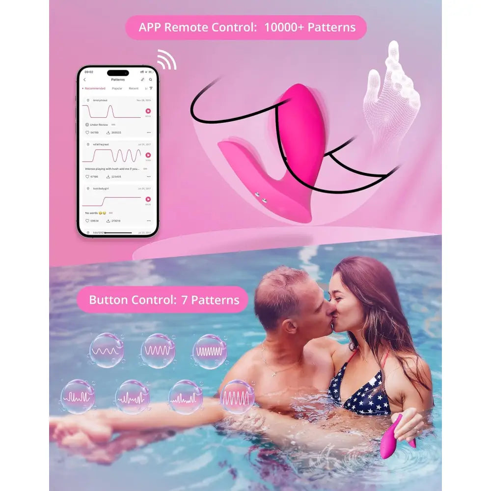 Lovense Flexer Wearable Butterfly Vibrator – App Controlled 3-in-1 Sex Toy - Save 15% - App-controlled Uk - United Kingdom Stoke-on-trent
