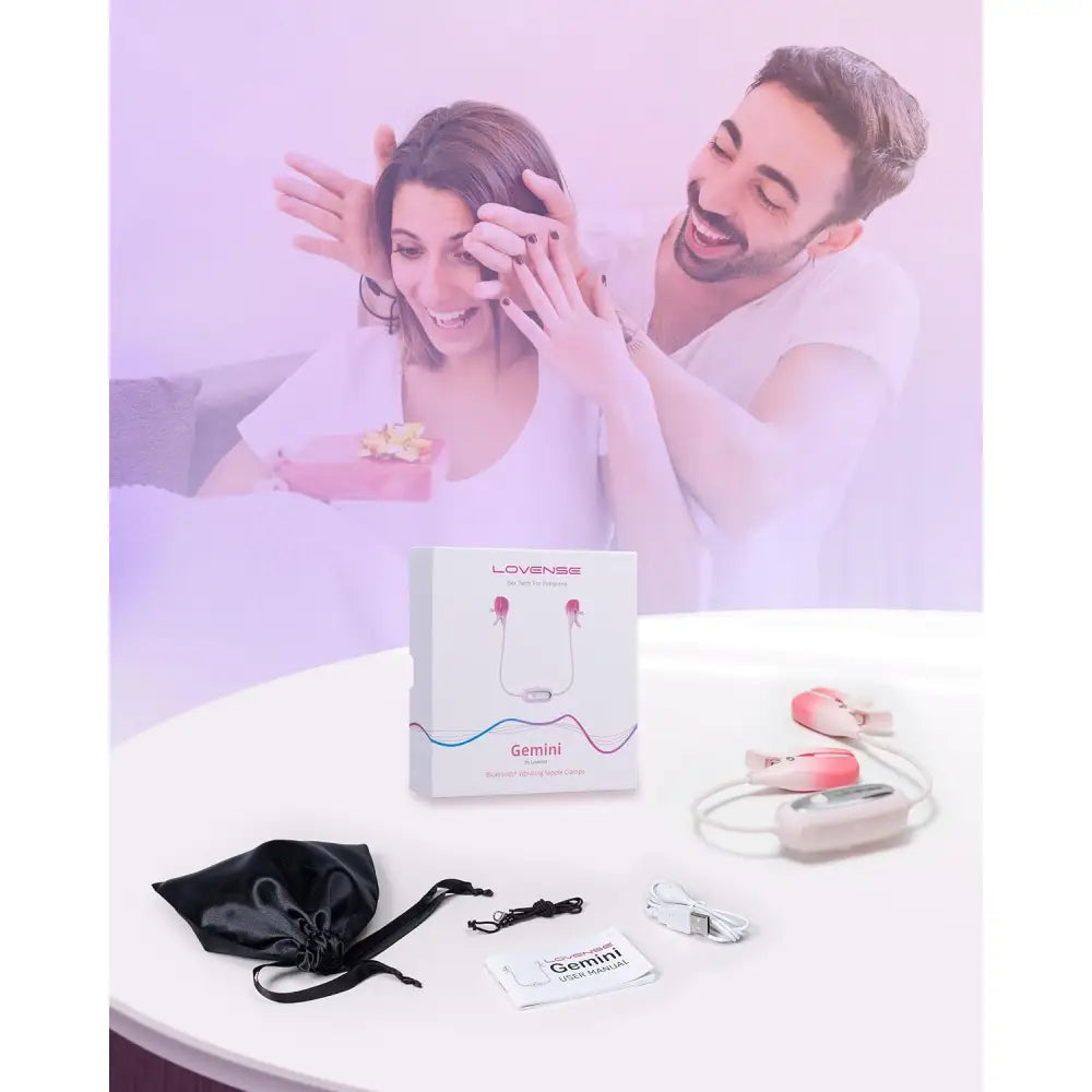 Lovense Gemini Adjustable Vibrating Nipple Clamps – App Controlled Sex Toy - Save 10% - App-controlled Uk - Sale United Kingdom