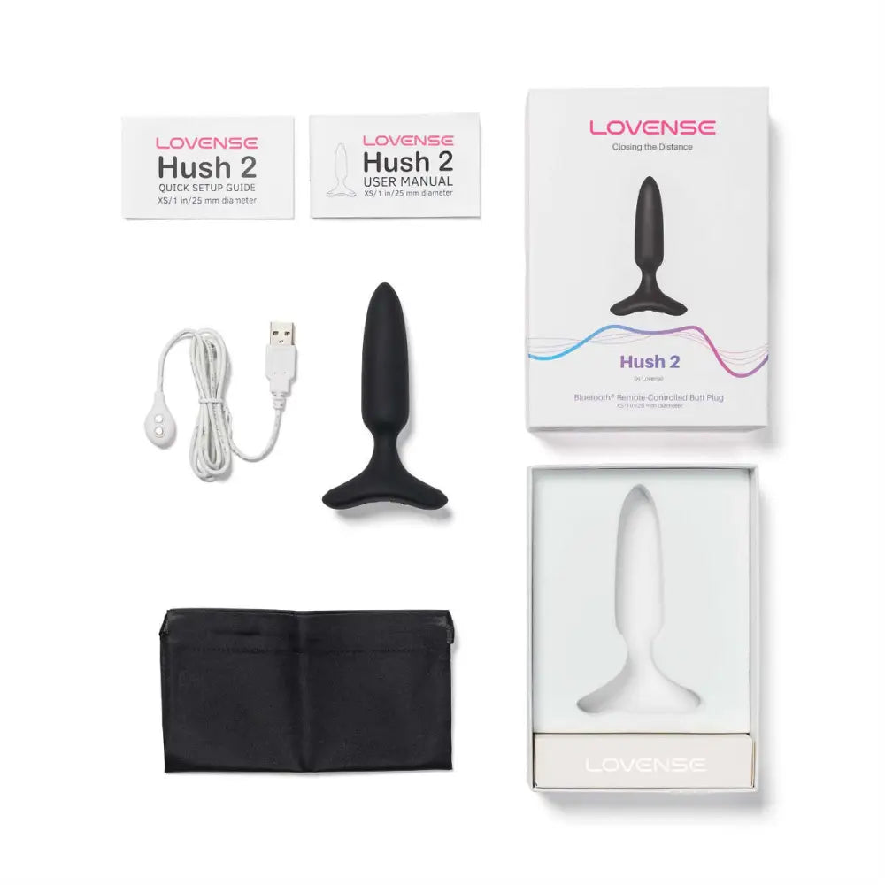 Lovense Hush 2 Vibrating Butt Plug – App Controlled Sex Toy (1 Inch) - Save 15% - App-controlled Uk - Anal Dildos United Kingdom