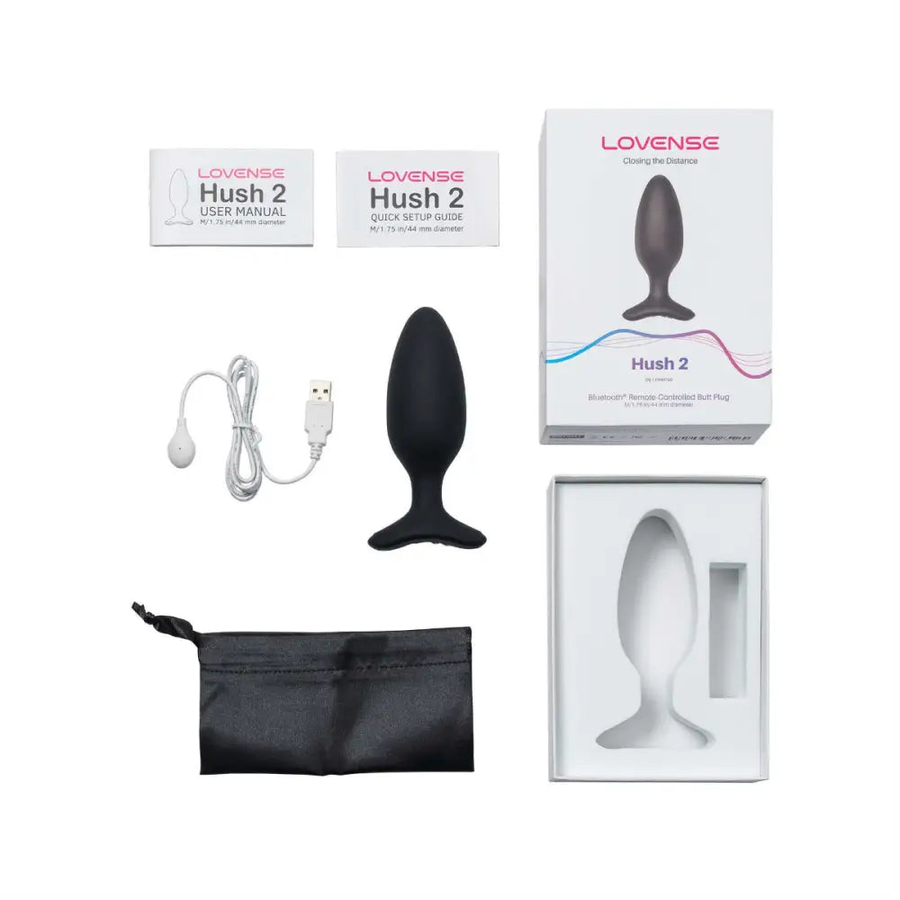 Lovense Hush 2 Vibrating Butt Plug (1.75’’) – App Controlled Sex Toy - Save 5% - 1.75’’ | App-controlled Uk - Anal Dildos United Kingdom