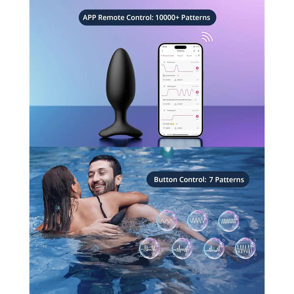Lovense Hush 2 Vibrating Butt Plug (2.25’’) – App Controlled Sex Toy - Save 5% - 2.25’’ | App-controlled Uk - Anal Dildos United Kingdom