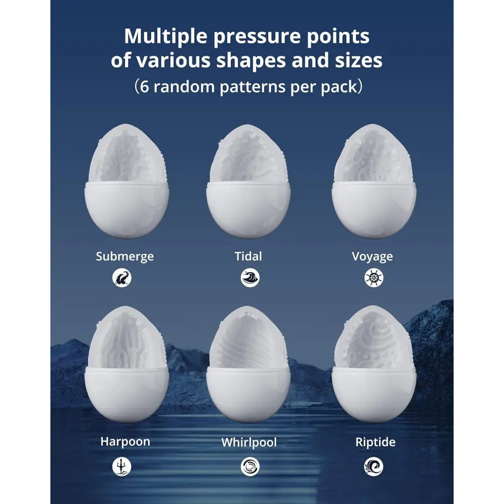 Lovense Kraken 6-pack Masturbator Eggs – Disposable Male Sex Toy Set - Save 15% - Uk - Sale United Kingdom Stoke-on-trent