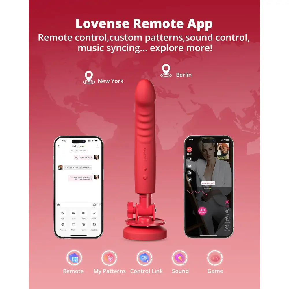 Lovense Mission 2 Touch-sensitive Suction Cup Dildo – App Controlled Sex Toy - Save 10% - Uk - United Kingdom Stoke-on-trent