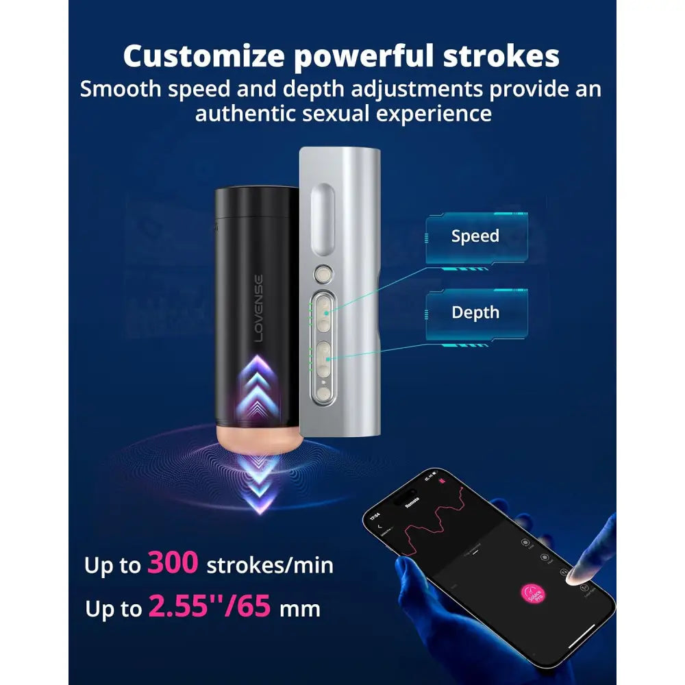 Lovense Solace Pro Automatic Thrusting Male Masturbator with Table Stand - Save 15% - App-controlled Sex Toy Uk - Sale United Kingdom