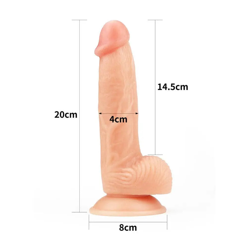 Lovetoy 8 Inch the Ultra Soft Dude Dildo - Save 15% - the - Fast Shipping - United Kingdom Stoke-on-trent