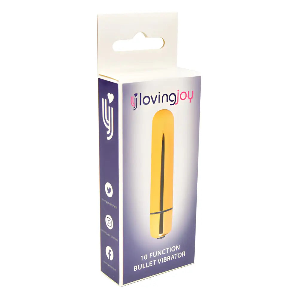 Loving Joy 10 Function Gold Bullet Vibrator - Vibrators - Save 15% - Fast Shipping - United Kingdom Stoke-on-trent