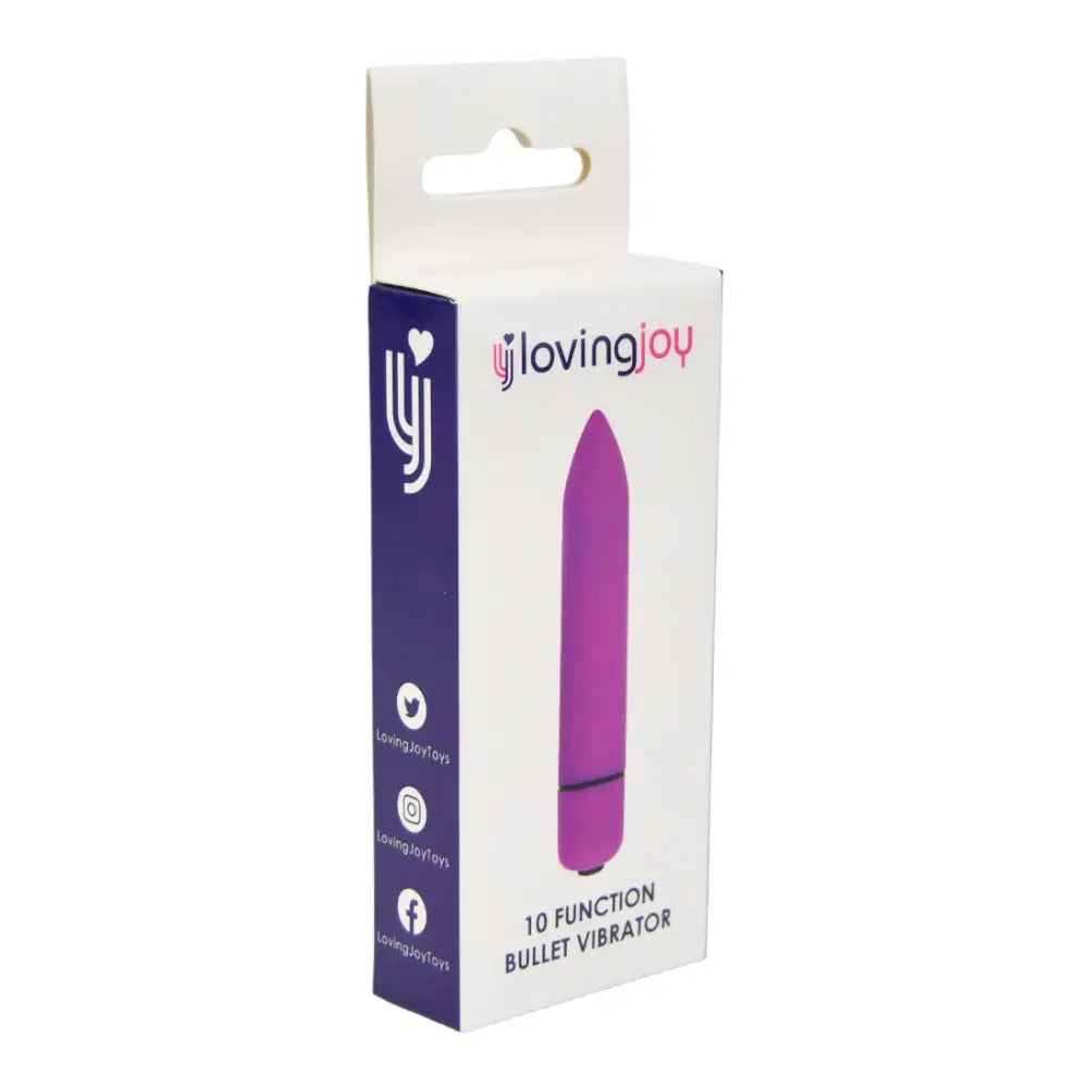 Loving Joy 10 Function Purple Bullet Vibrator - Vibrators - Save 15% - Fast - Sale United Kingdom Stoke-on-trent