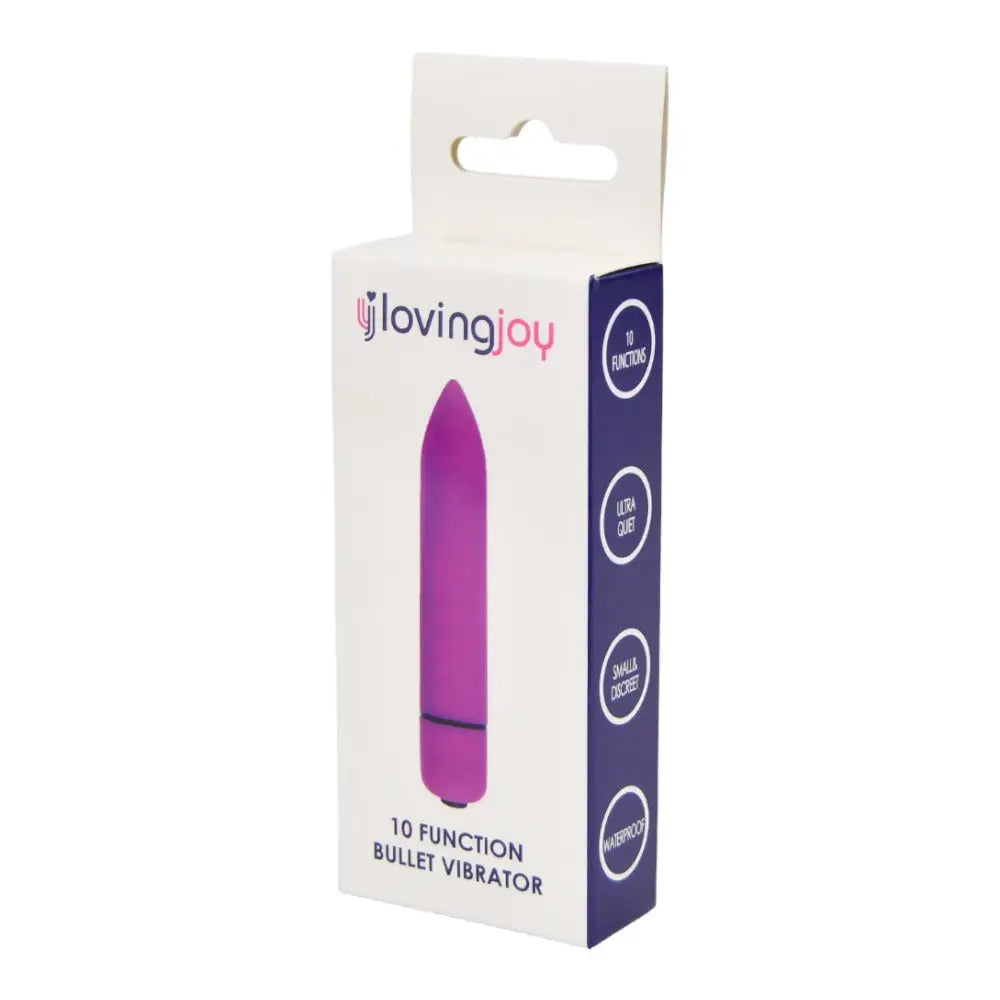 Loving Joy 10 Function Purple Bullet Vibrator - Vibrators - Save 15% - Fast - Sale United Kingdom Stoke-on-trent