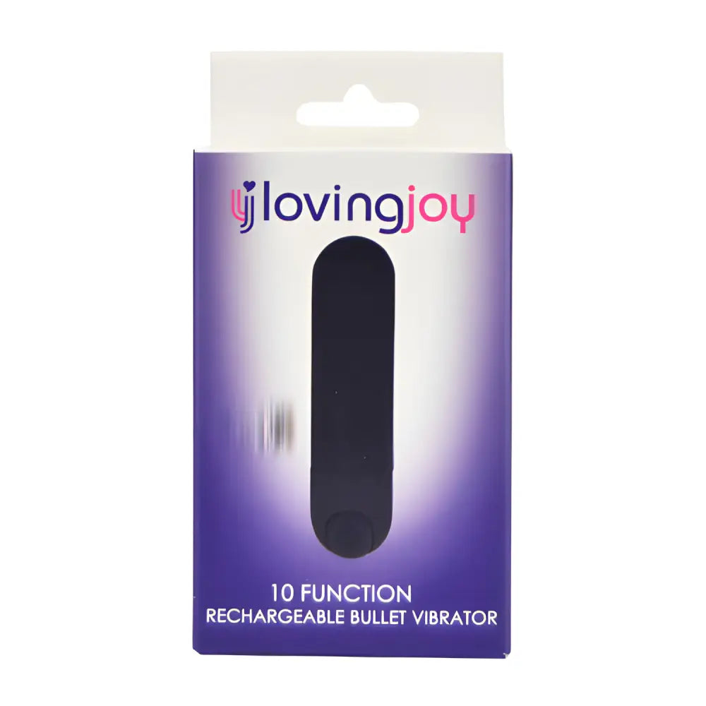 Loving Joy 10 Function Rechargeable Bullet Vibrator Black - Vibrators - Save 15% - Sale United Kingdom Stoke-on-trent