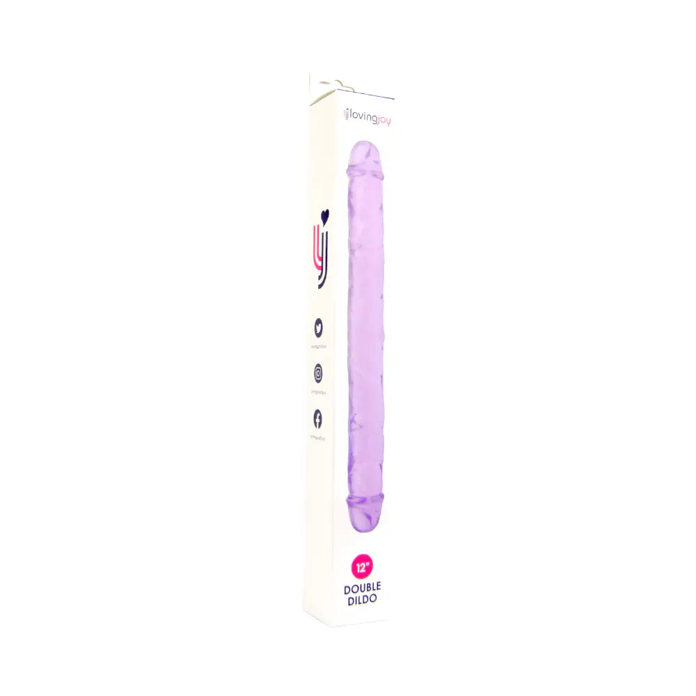 Loving Joy 12 Inch Double Dildo Purple - Ended Dildos - Save 15% - Fast Shipping - United Kingdom Stoke-on-trent